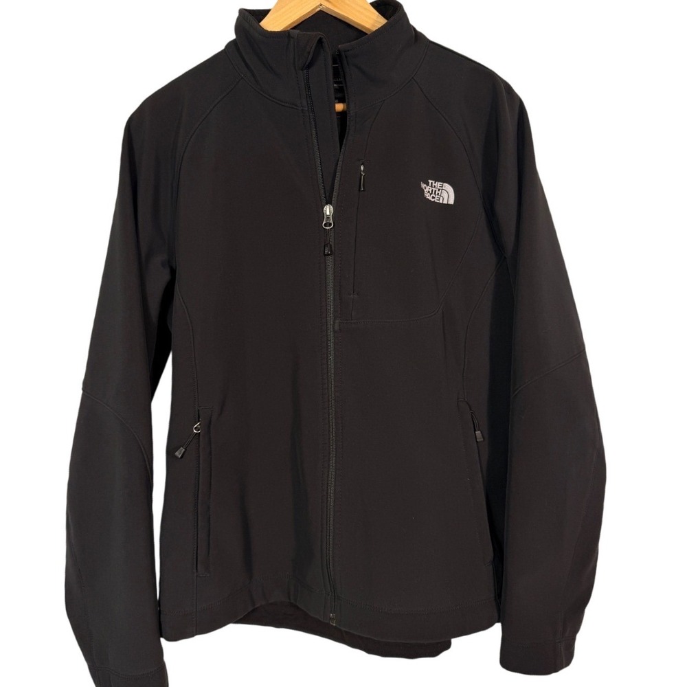 The North Face Apex Bionic Softshell Jacket Black Full Zip Windproof Women S13
